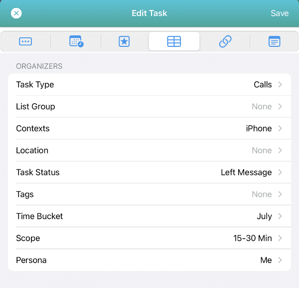 Setting recurring task for every Monday on iPad in Light Mode